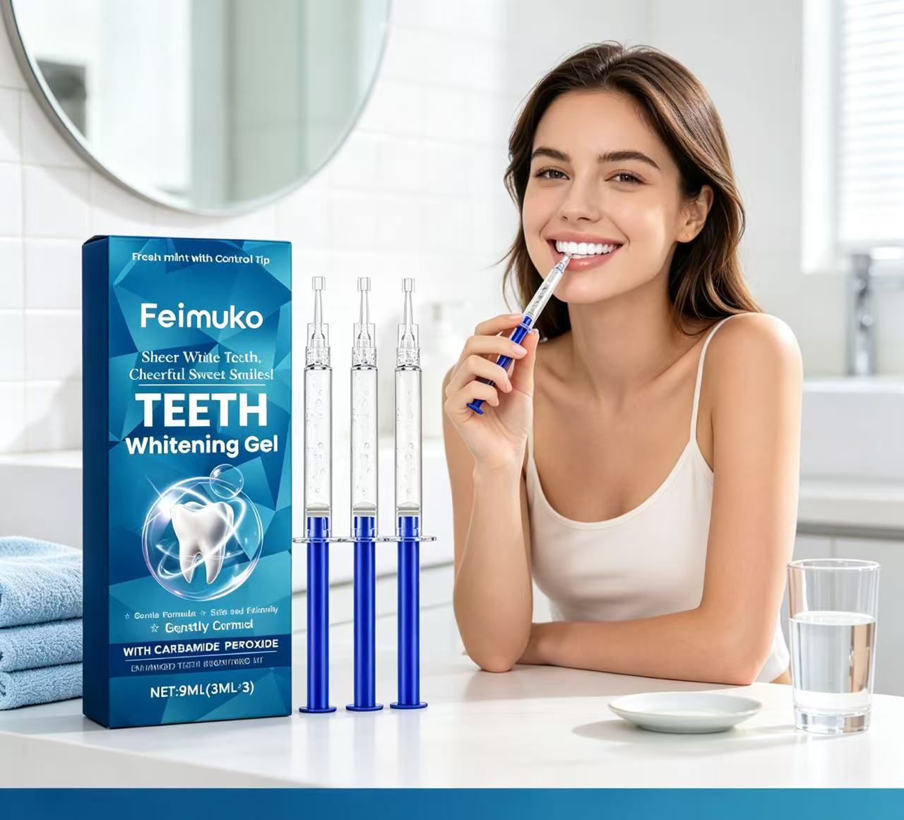 Feimuko Teeth Whitening Gel 3P - Teeth Whitening Kit 评论和价格