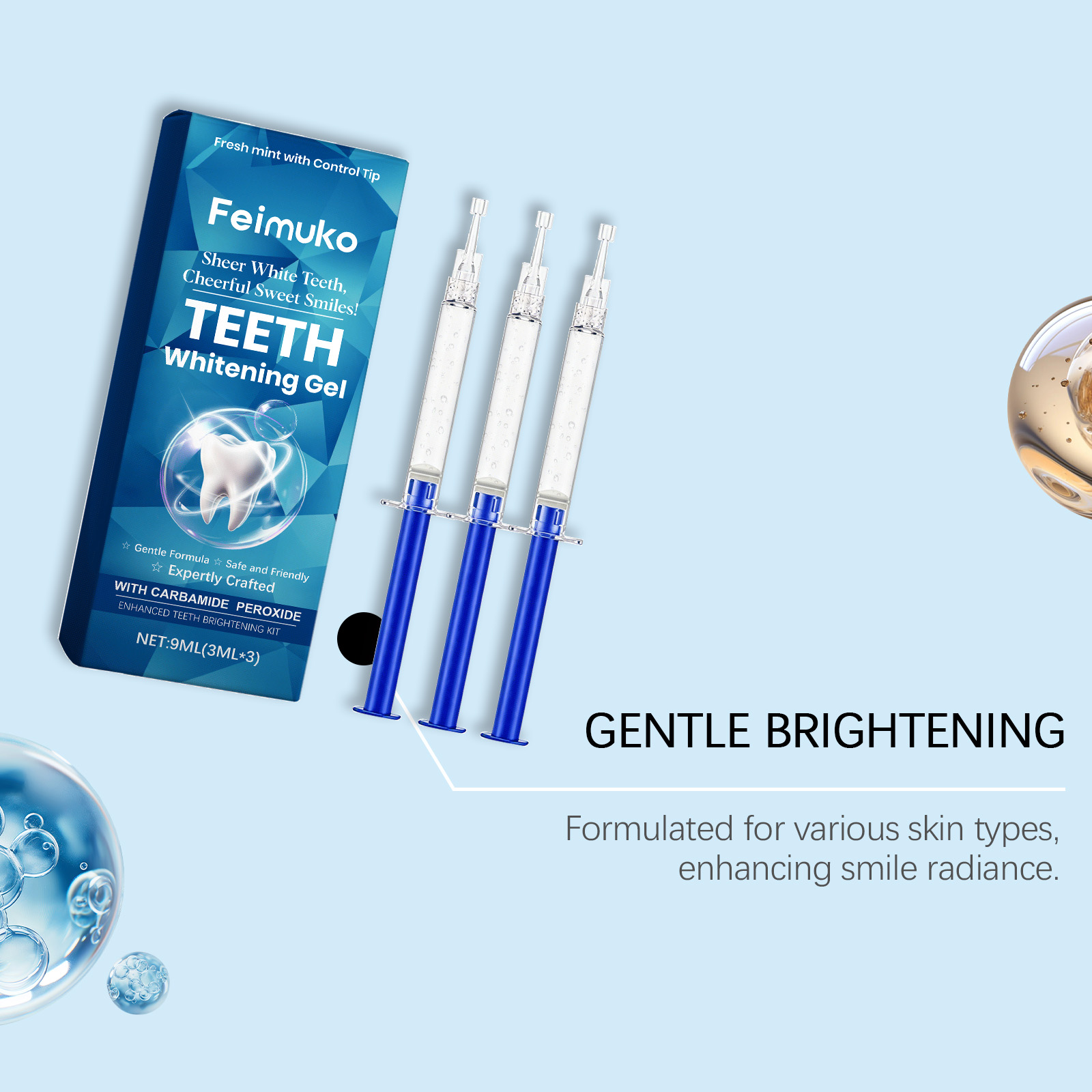 Feimuko Teeth Whitening Gel 3P - Teeth Whitening Kit 评论和价格